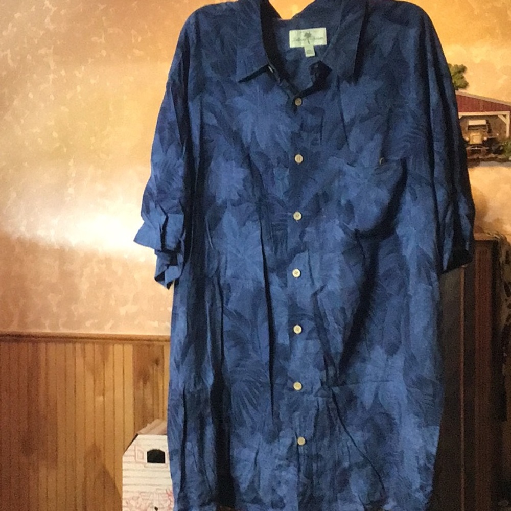 Large Mens Tropical Print Shirt